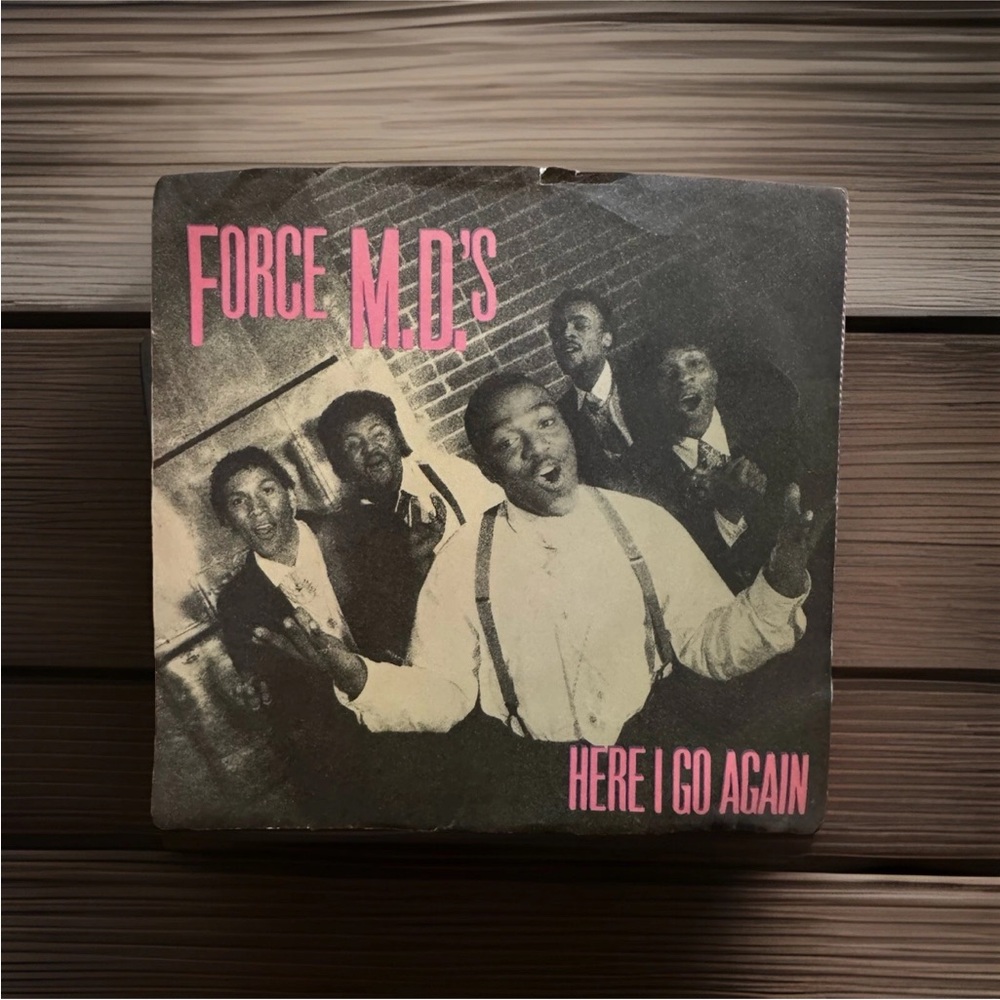 Force M.D.’s – Here I Go Again 7” 1986 Vinyl Tommy Boy (VG+)